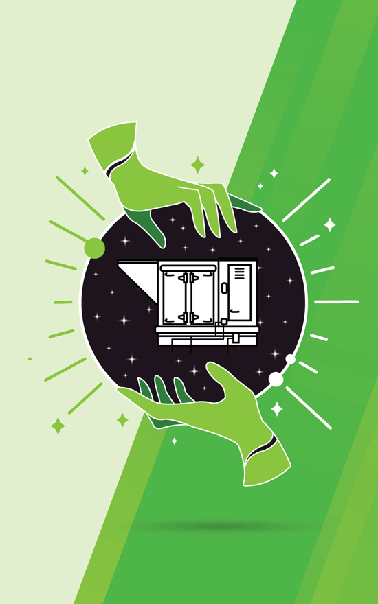 Animated HVAC system illustration
