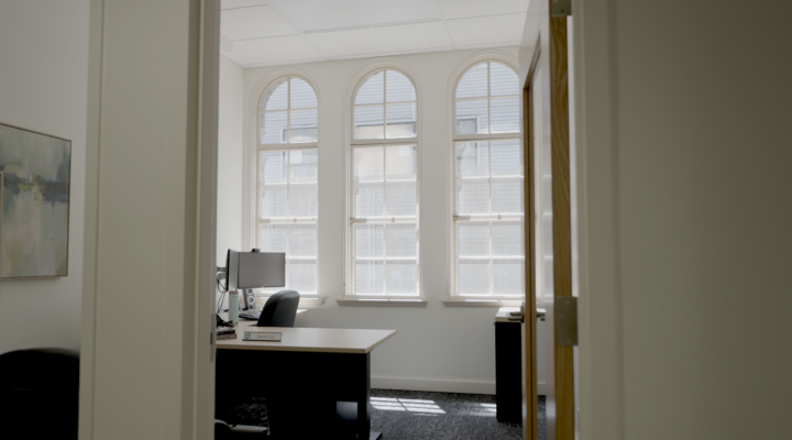 An empty modern style office room