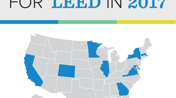 Image for U.S. Green Building Council Releases Annual Top 10 States for LEED Green Building Per Capita