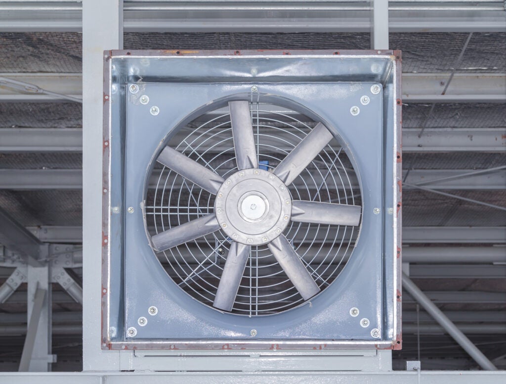 Fan and frame.